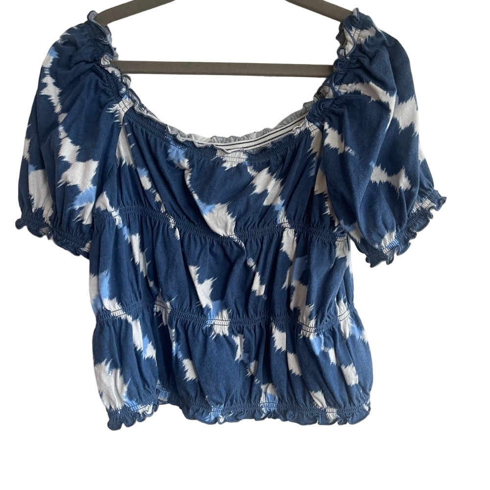 GAP Kids Smocked Flutter Sleeve Top